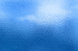 natural water drops on glass