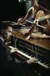 Seductive woman on the piano