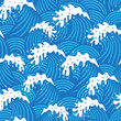 Seamless pattern with waves Seamless pattern with waves