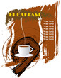 menu, breakfast card design template,copy space menu, breakfast card design template,copy space
