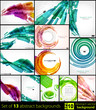 Set abstract modern backgrounds.