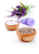 dry Lavender herbs and bath salt