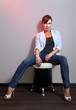 woman in jeans woman in jeans