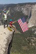 Climber on the summit.