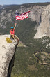 Climber on the summit.