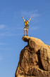 Climber on the summit.