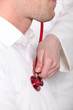 Doctor using a stethoscope
