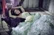 Foto: Beauty women lying in the bed Beauty women lying in the bed