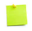 Green sticky note