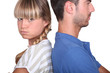 Couple having a disagreement