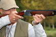 Hunter with rifle