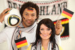 Couple supporting the German football team Couple supporting the German football team