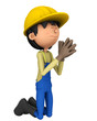 hard worker praying