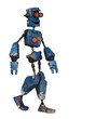 old robot  just walking