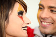 Couple supporting the German football team Couple supporting the German football team