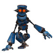 old robot crouch