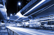 urban city with car light