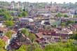 Lithianian capital Vilnius spring time panorama