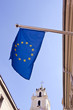 Europe flag in Vilnius old town