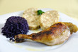 Czech chicken with Carlsbad dumplings, czech cuisine