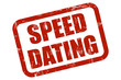 Grunge Stempel rot SPEED DATING