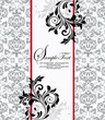 Abstract flower card with place for text