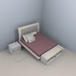Illustration: stanza da letto stanza da letto