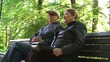 Senior couple on the bench
