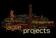 Word cloud with agile project concept