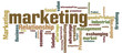 Word cloud with marketing concept