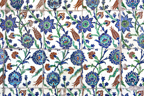 Photo: Wall tiles in Sultanahmet Mosque Wall tiles in Sultanahmet Mosque