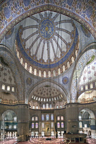 Photo: Interior view of Sultanahmet Mosque Interior view of Sultanahmet Mosque