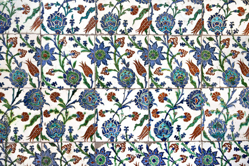Photo: Wall tiles in Sultanahmet Mosque Wall tiles in Sultanahmet Mosque