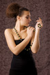 Studio portrait of a beautiful girl. Studio portrait of a beautiful girl.