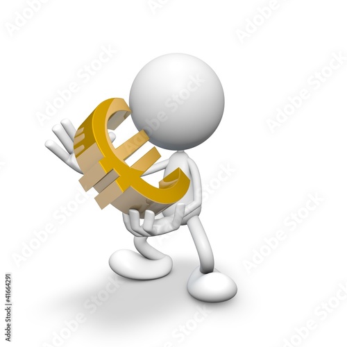 Illustration: euro chrome symbol euro chrome symbol