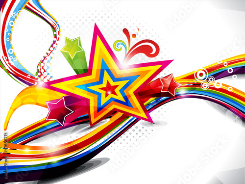Vector: abstract colorful wave with sparkle abstract colorful wave with sparkle