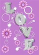 Spring background with pink flowers and love Spring background with pink flowers and love
