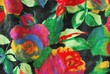 Stoffdetail / Jerseystoff mit Blumenmuster