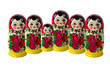 Sechs Matrjoschkas