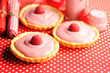 Cake with raspberry yogurt dessert Cake with raspberry yogurt dessert