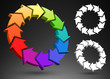 Arrows color wheel 3D Arrows color wheel 3D