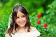 Cute Little Girl with her First Communion Dress