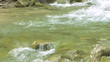 Rapid river with small waterfalls