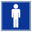 Cartel aeropuerto simbolo hombre