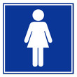 Cartel aeropuerto simbolo mujer
