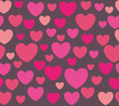 hearts background vector