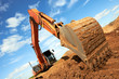 track-type loader excavator at work