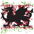 Vector Welsh Dragon Heraldry
