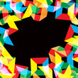 The background of the paper figures. Vector illustration. The background of the paper figures. Vector illustration.