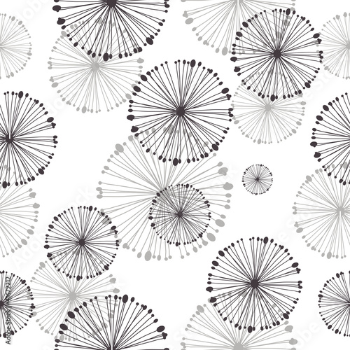  seamless pattern of dandelion